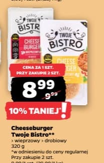 cheeseburger wieprzowy drobiowy