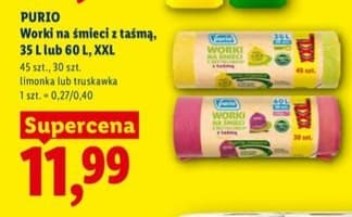 worki na śmieci z taśmą