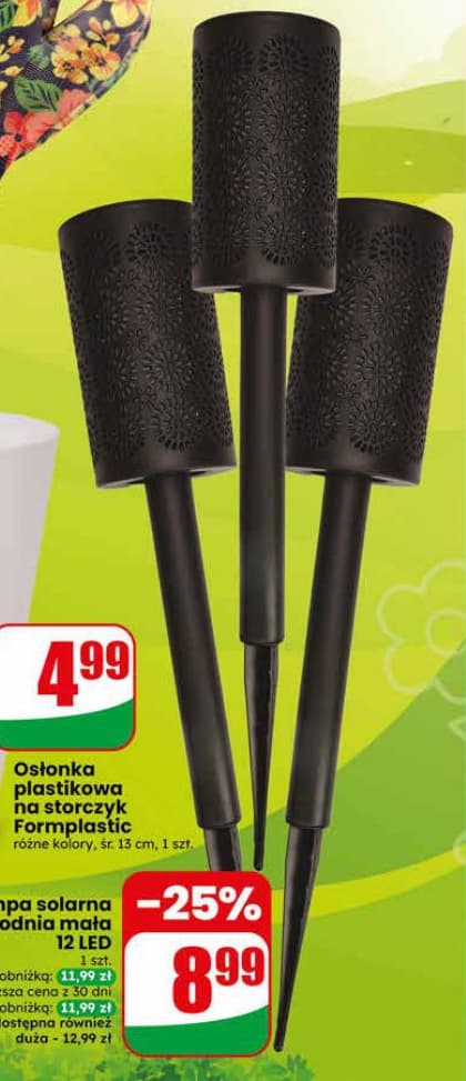 lampa solarna pochodnia mała 12 LED