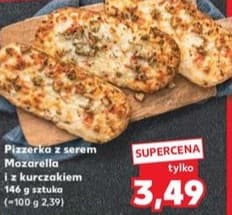 pizzerka z serem mozzarella i kurczakiem