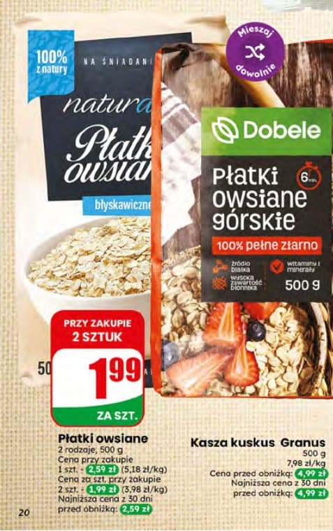 płatki owsiane górskie