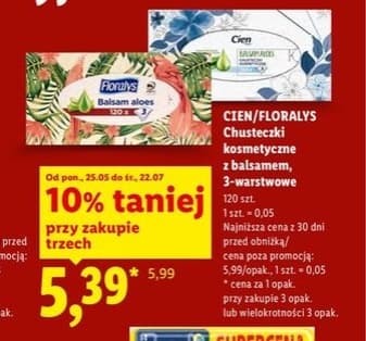 chusteczki kosmetyczne z balsamem 3-warstwowe różne marki
