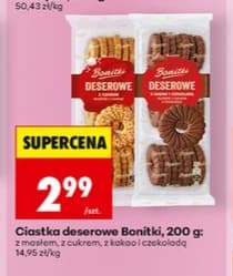 ciastka deserowe z masłem, z cukrem, z kakao i czekoladą