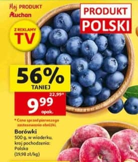 Mój Produkt Auchan borówki 500g