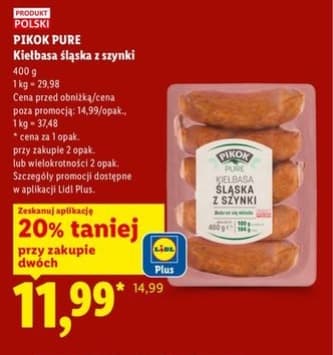 kiełbasa śląska z szynki
