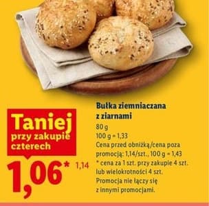 bułka ziemniaczana z ziarnami