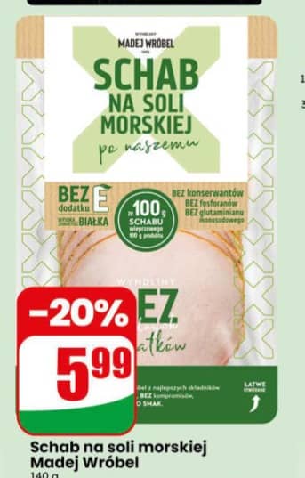 Madej Wróbel schab na soli morskiej 140g