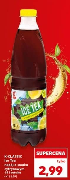 K-Classic Ice Tea o smaku cytrynowym 1.5l