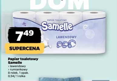 Samelle papier toaletowy lawendowy 8rolek