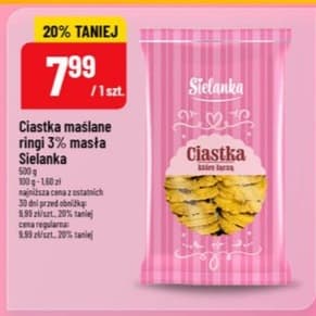 ciastka maślane ringi 3% masła
