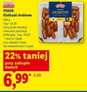 kiełbaski drobiowe