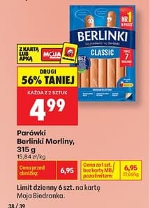 parówki Berlinki Morliny