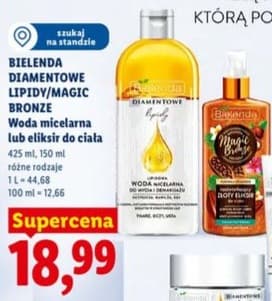 woda micelarna lub eliksir do ciała