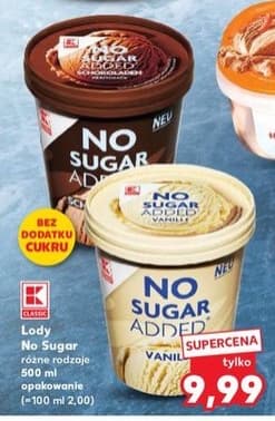 lody bez dodatku cukru