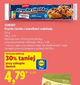 kruche ciastka z kawałkami czekolady
