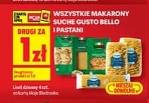 makaron suchy różne marki