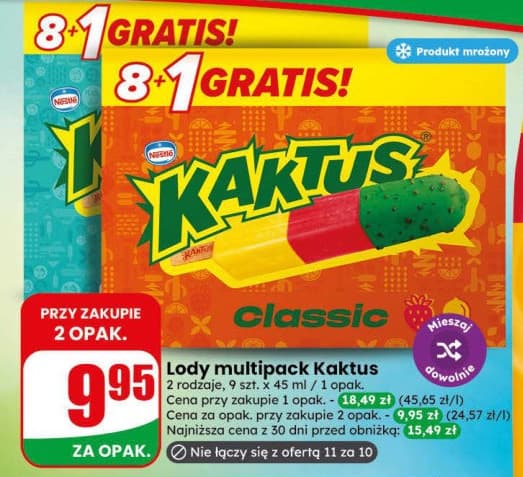 lody multipack Kaktus