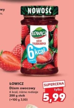 dżem owocowy truskawka 6 kcal