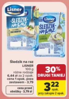 Lisner śledzik na raz 100g