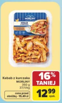 Morliny kebab z kurczaka 350g