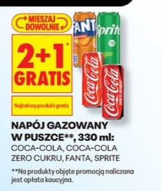 napój gazowany w puszce różne marki