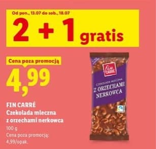 czekolada mleczna z orzechami nerkowca