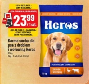 karma sucha dla psa z drobiem i wołowiną