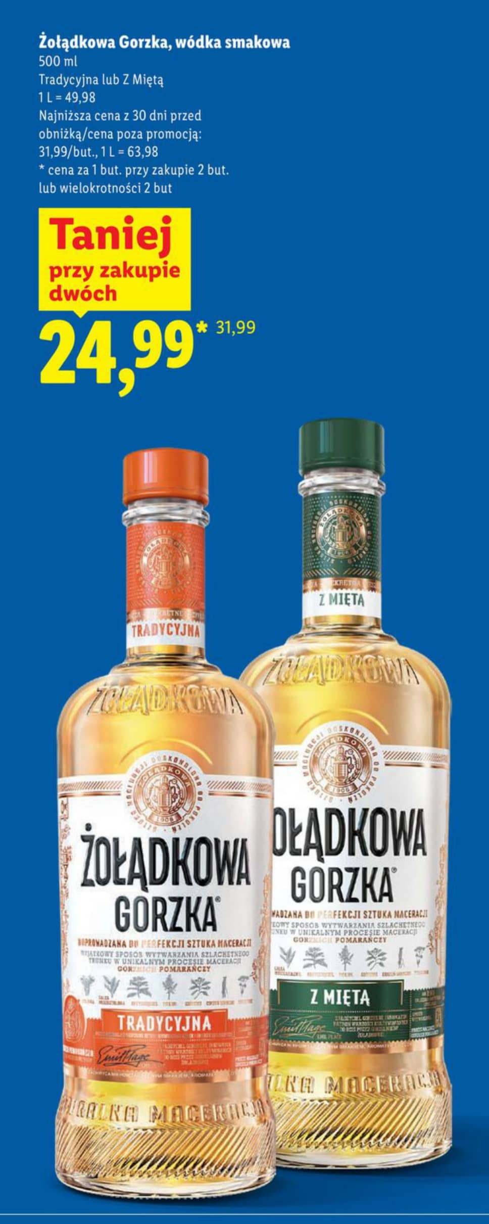 Żołądkowa Gorzka wódka smakowa 500ml