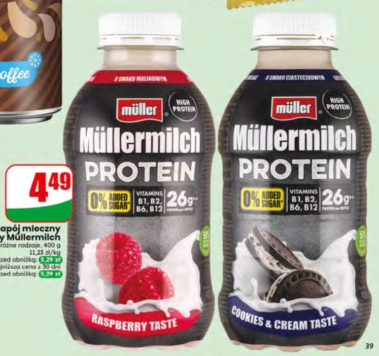 napój mleczny proteinowy