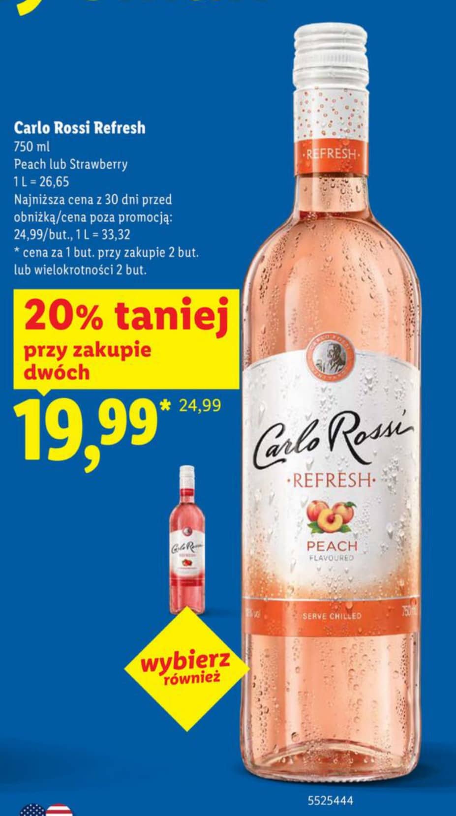 Carlo Rossi napój winny Refresh Botanicals 750ml