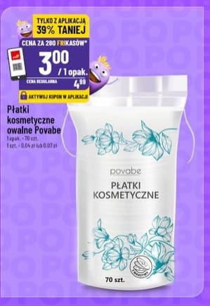 płatki kosmetyczne owalne