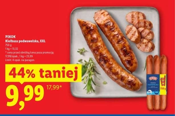 Pikok kiełbasa podwawelska 750g