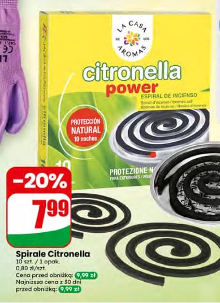 La Casa de los Aromas spirale Citronella 10szt.