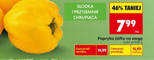 papryka żółta na wagę