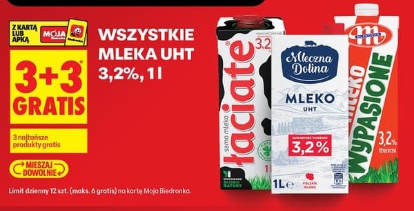 wszystkie mleka UHT