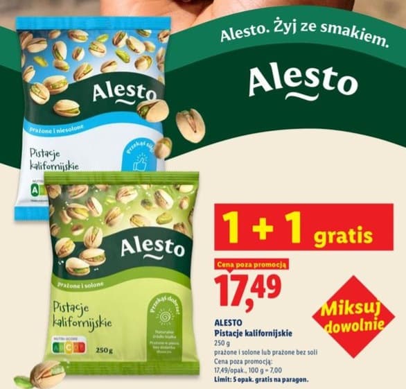 pistacje kalifornijskie