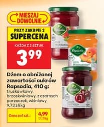 dżem truskawkowy o obniżonej zawartości cukru