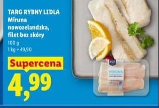 miruna nowozelandzka, filet bez skóry