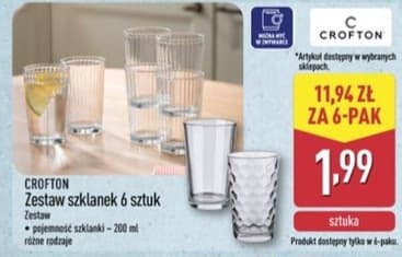 zestaw szklanek