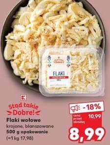 flaki wołowe krojone blanszowane