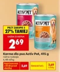 karma dla psa activ pet