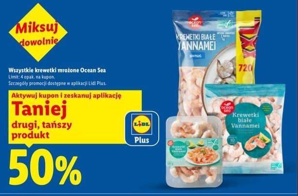Wszystkie krewetki mrożone różne rodzaje