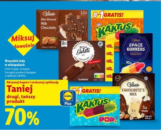 Wszystkie lody w wielopakach