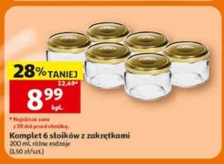 komplet słoików z zakrętkami