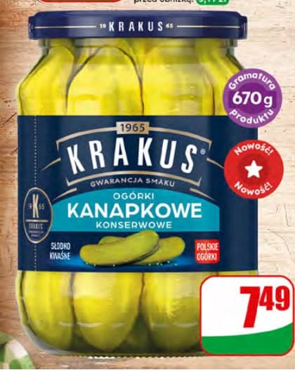 ogórki kanapkowe konserwowe