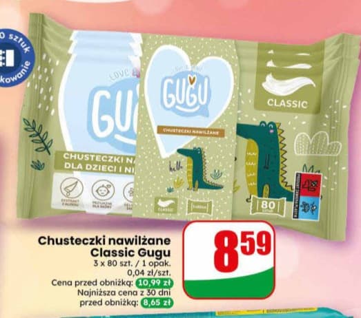 chusteczki nawilżane classic
