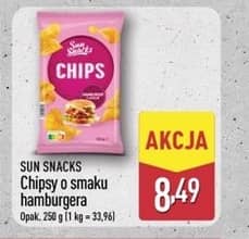 Sun Snacks chipsy o smaku hamburgera 250g