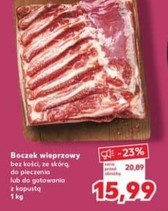 boczek wieprzowy bez kości ze skórą