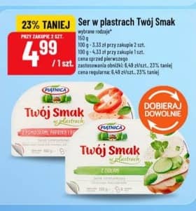 Piątnica ser w plastrach Twój Smak 150g