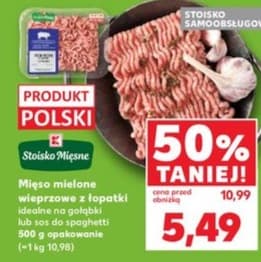 mięso mielone wieprzowe z łopatki